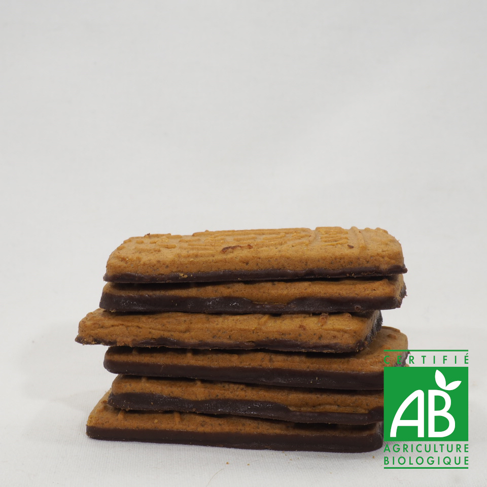 SPECULOOS  PETIT EPEAUTRE NAPPES DE CHOCOLAT NOIR BIO 100G