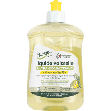 LIQUIDE VAISSELLE CITRON-MENTHE ETAMINE