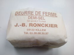 BEURRE DE FERME DEMI-SEL 250G