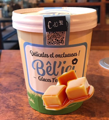 GLACE BEL'ICI CARAMEL FLEUR DE SEL 500ML