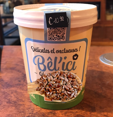 GLACE BEL'ICI GRAINES DE LINS 500ML