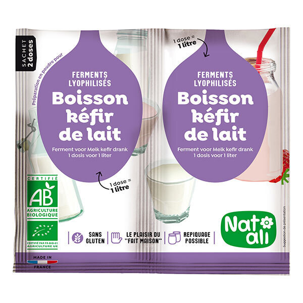 FERMENT KEFIR DE LAIT BIO 6X2G