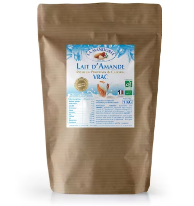 LAIT AMANDE EN POUDRE BIO VRAC