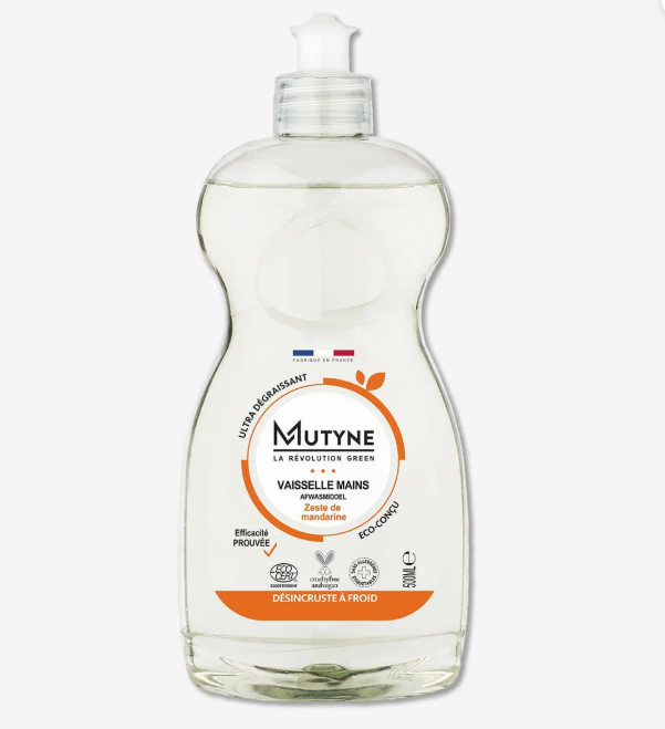 LIQUIDE VAISSELLE Désincrustant Zeste de Mandarine MUTYNE