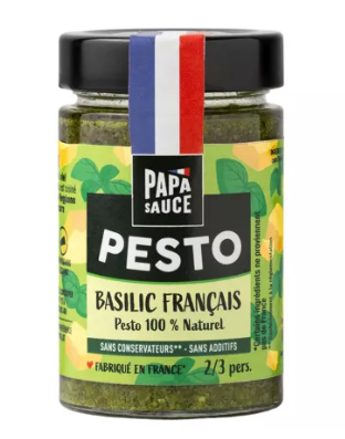 PESTO BASILIC PAPA SAUCE 180G