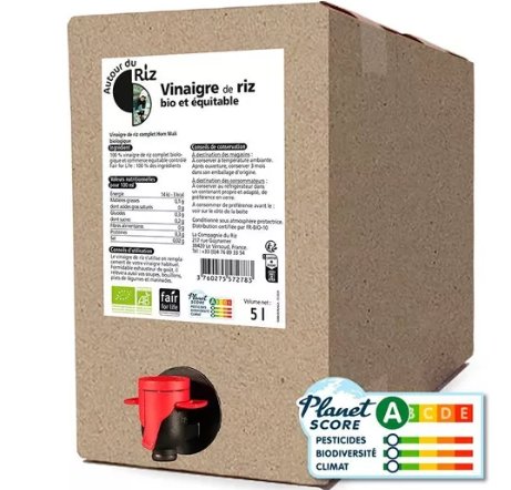 VINAIGRE DE RIZ COMPLET BIO