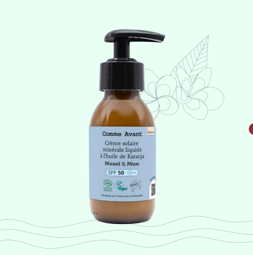 CREME SOLAIRE LIQUIDE MONOI &amp; MUSC SPF50
