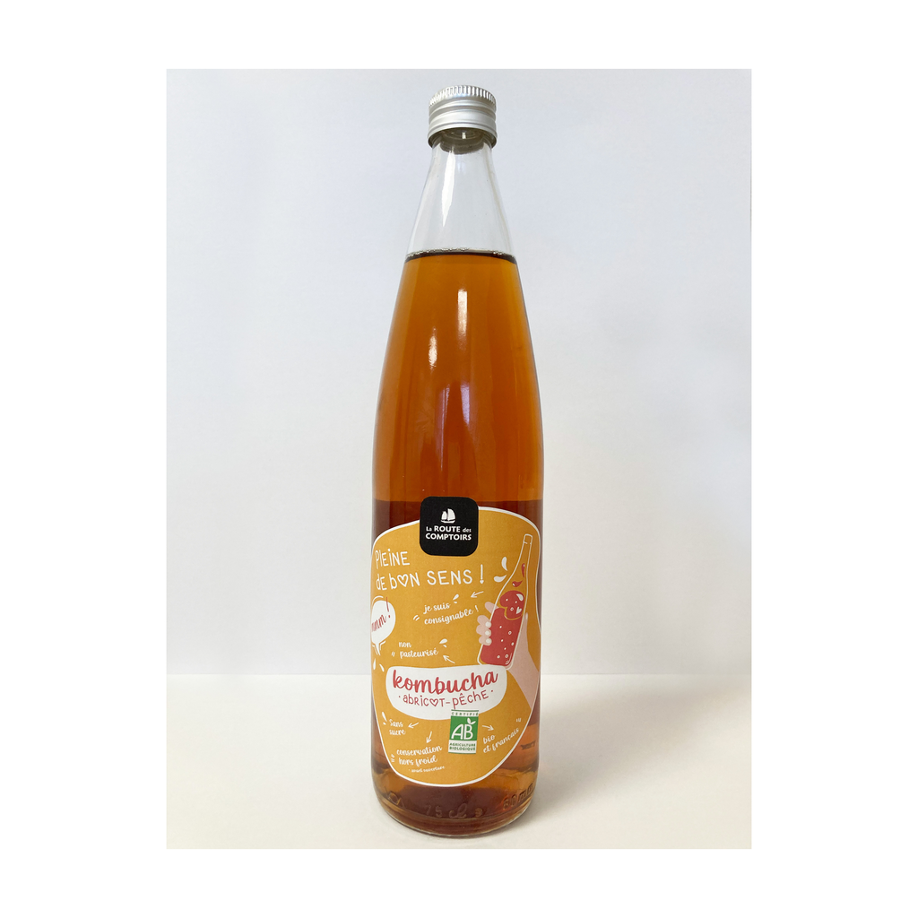 KOMBUCHA ABRICOT-PECHE 75CL BIO